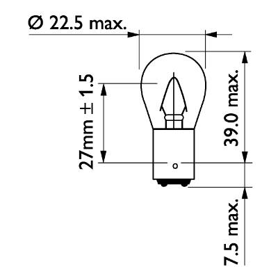 BA15D Halogen 15w 24v - Bilupplysningen