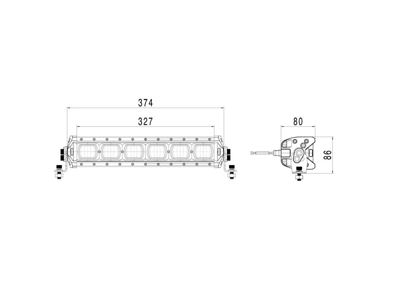Hella LBX-380 LED-ramp 15” – 2000 lm, ECE R10, IP67, kompakt - Bilupplysningen