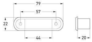 Hella LED Sidomarkeringslykta Gul Multivolt Klart Glas 2-Pack - Bilupplysningen