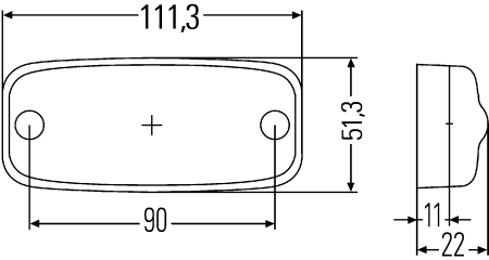 Hella Sidomarkeringslykta 12V LED - Bilupplysningen