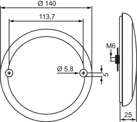 Hella Value Fit Flerfunktionslykta 140mm LED 10-30V - Bilupplysningen