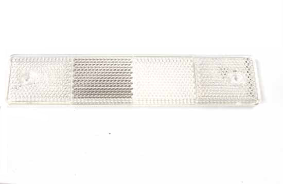 Reflex vit 180x40mm, Fästhål Ø6mm - Bilupplysningen
