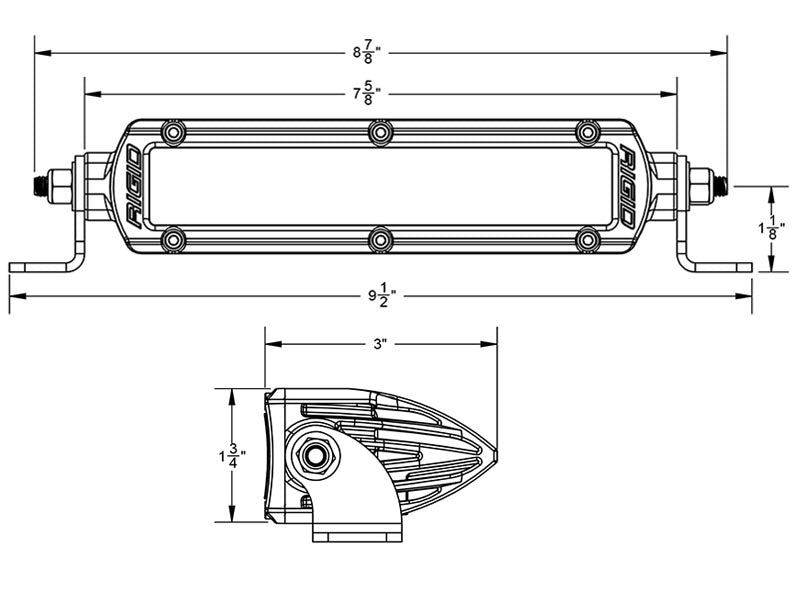 Rigid SR2-Series 10" LED Extraljusramp – E-märkt extraljus - Bilupplysningen