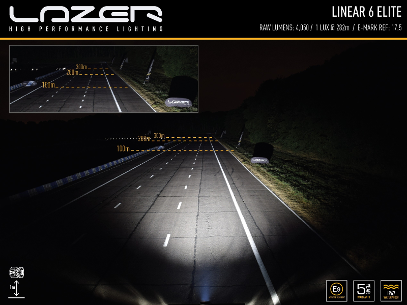 Lazer Linear 6 Elite 4050 lm LED-ramp – E-märkt & extra kraftfull - Bilupplysningen
