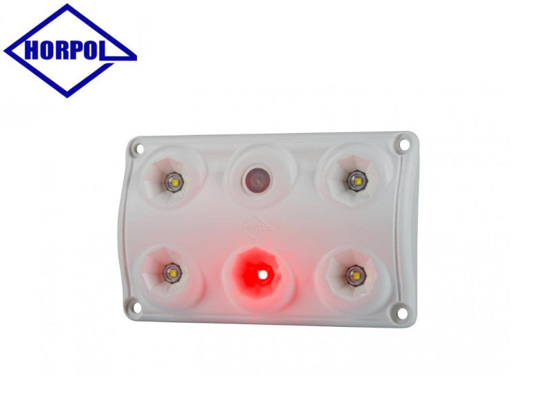 Innerbelysning vitt ljus, strömbrytare, röda dioder för mörkerseende - Bilupplysningen