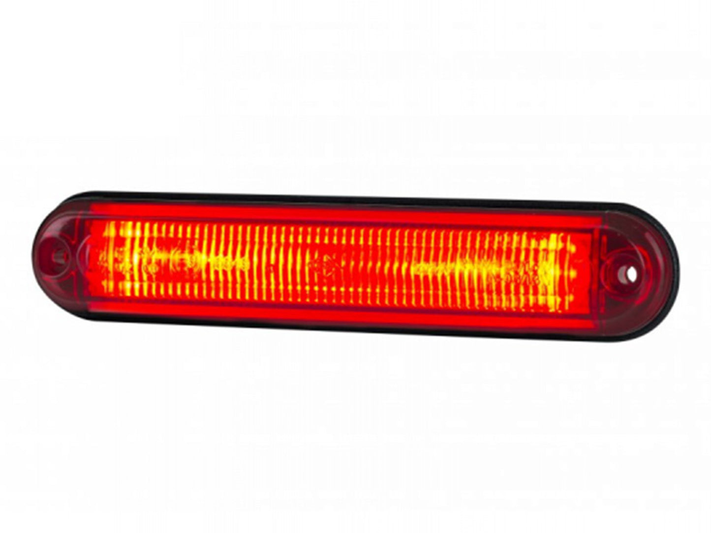 SLIM LED Breddmarkeringslykta röd – E-godkänd, IP68 och multivolt