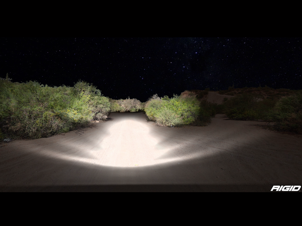 Rigid E-Series Pro 50" LED Extraljusramp – Lång & bred ljusbild - Bilupplysningen