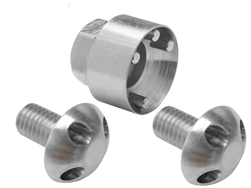 Låsskruvsset M8 för extraljus - Bilupplysningen