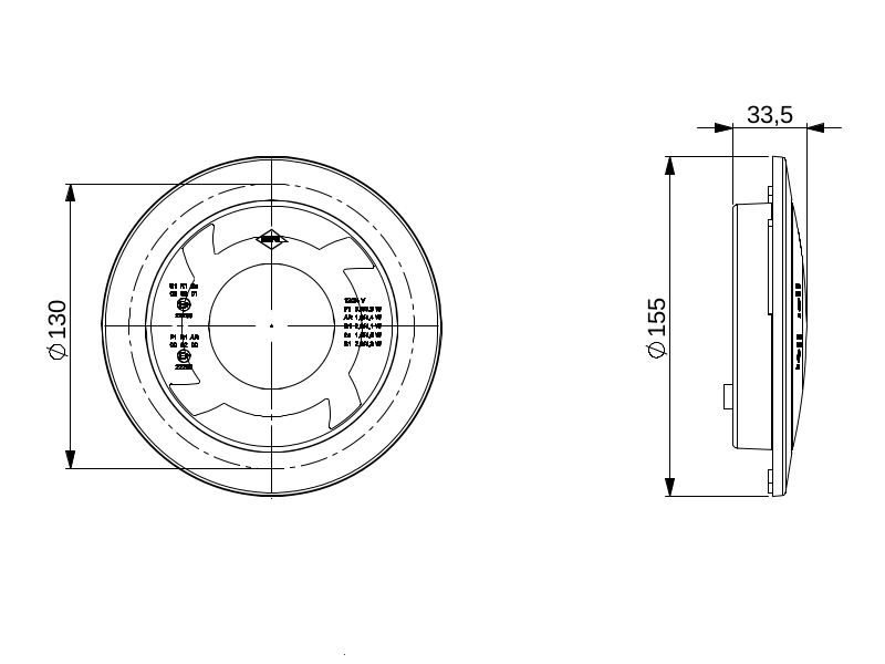 LED-baklykta Pos/Dim/Back med dekorring - Bilupplysningen