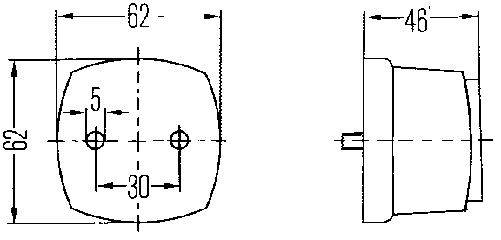 Hella Value Fit, Sidomarkeringslykta med reflex - Bilupplysningen