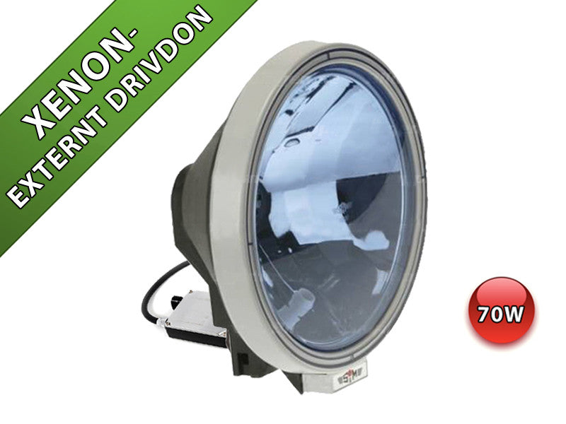 SIM Blue Xenonkonverterat Extraljus 22 cm – Färdigbyggt kit med blå lins & 55W xenon - Bilupplysningen