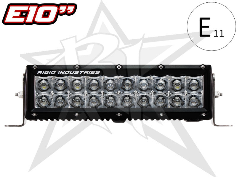Rigid E-Series 10" LED Extraljusramp – E-märkt med kombinerad ljusbild - Bilupplysningen