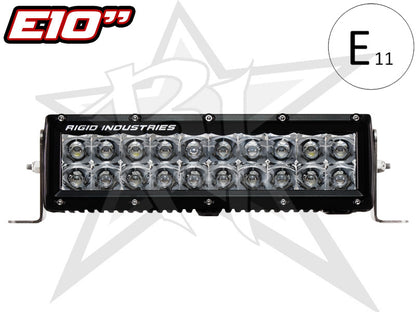 Rigid E-Series 10" LED Extraljusramp – E-märkt med kombinerad ljusbild - Bilupplysningen