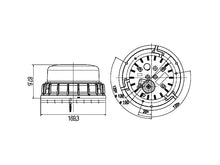 Hella LED Blixtfyr Blå Multivolt 10-32V Takmontering - Bilupplysningen