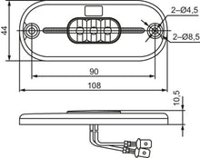 Hella Value Fit Sidomarkeringslykta 12V, LED, Oval, Reflex - Bilupplysningen