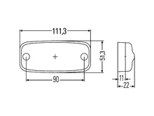 Hella LED Sidomarkeringslykta Orange 24V - Bilupplysningen
