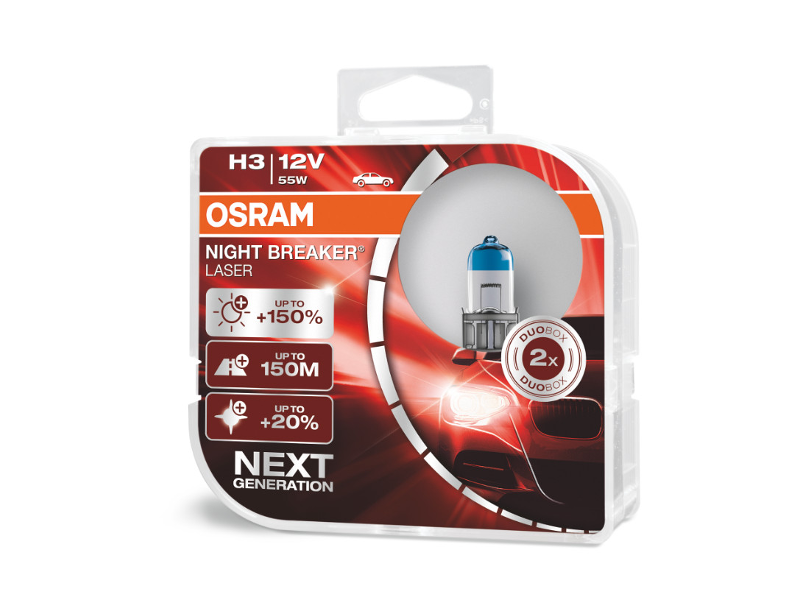 H3 Osram Night Breaker Laser 2-Pack - Bilupplysningen