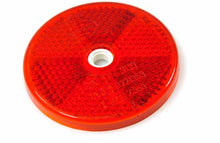 Reflex Röd Rund Ø60mm, Fästhål Ø6mm - Bilupplysningen