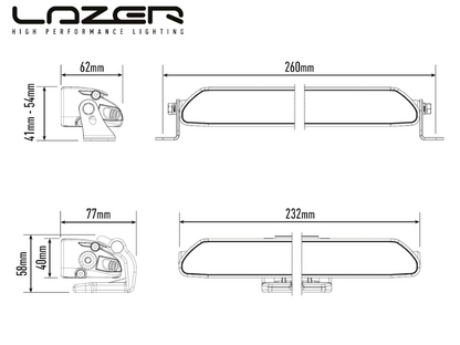 Lazer Linear 6 Standard 2250 lm LED-ramp – E-märkt & kompakt extraljus - Bilupplysningen