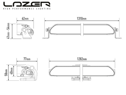 Lazer Linear 48 18 000 lm LED-ramp – Lågprofil & 550 m räckvidd för transportfordon - Bilupplysningen