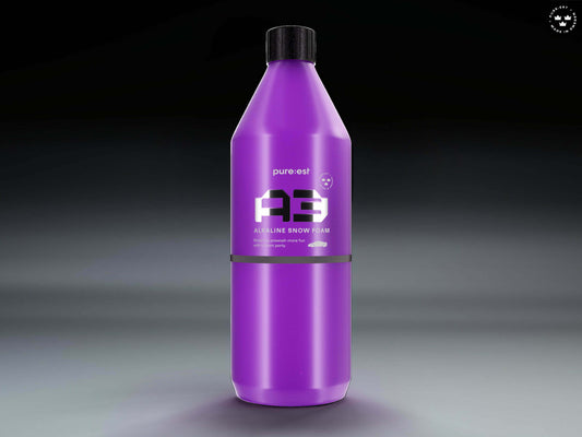 Pureest A3 Alkalisk Snow Foam 1L – Effektiv och skonsam förtvätt med skum - Bilupplysningen
