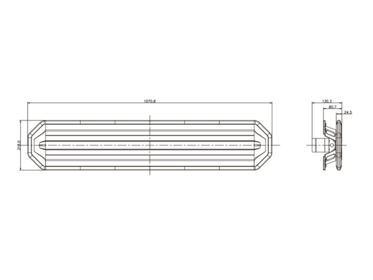 LED Blixtljusramp 107 cm – ECE R65 Klass 1 & lågprofil för professionellt bruk - Bilupplysningen