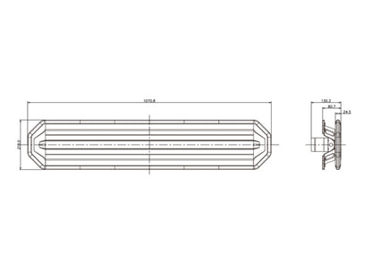 LED Blixtljusramp 107 cm – ECE R65 Klass 1 & lågprofil för professionellt bruk - Bilupplysningen