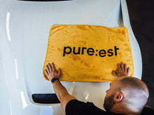 Pureest Stor Torkduk – Gul, 90x60 cm med våfflad textur - Bilupplysningen