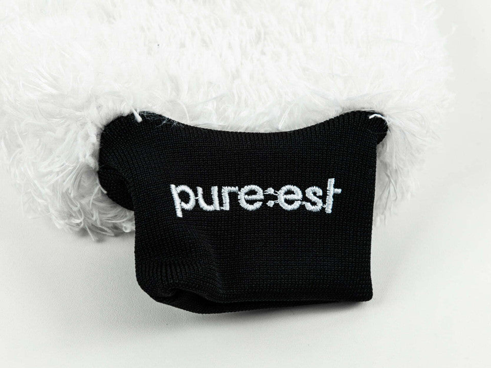 Pureest Tvätthandske Mikrofiber – Vit, skonsam & återanvändbar