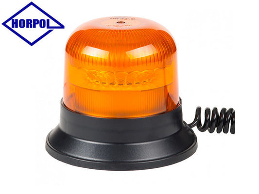 Horpol LED Varningsfyr – Magnetfot & 12/24V ciggkontakt, R65-godkänd - Bilupplysningen
