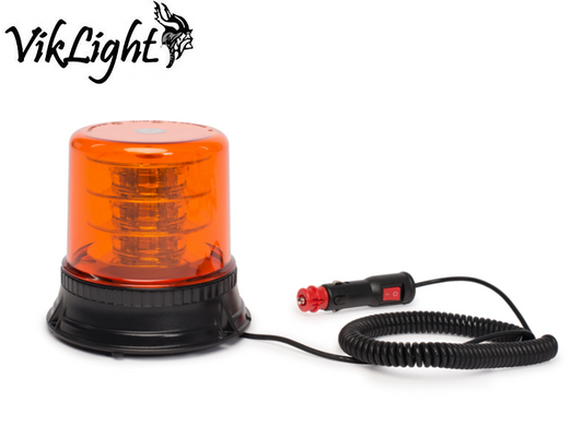 Viklight VikFlash R65 LED Varningsljus – 54W, 140 mm, ECE-R65 - Bilupplysningen
