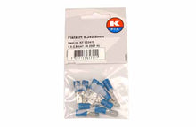 Flatstift 6,3x0,8mm blå 10-pack - Bilupplysningen