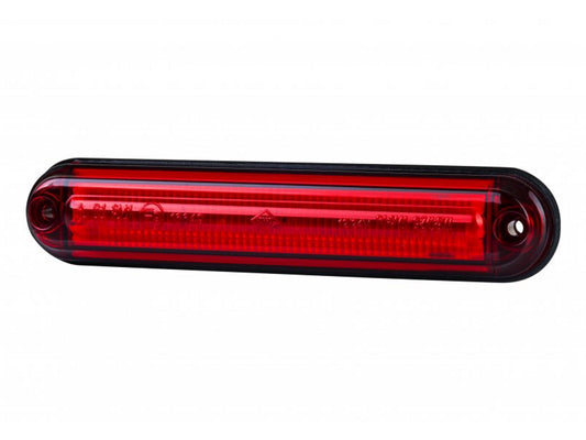 SLIM LED Breddmarkeringslykta röd – E-godkänd, IP68 och multivolt