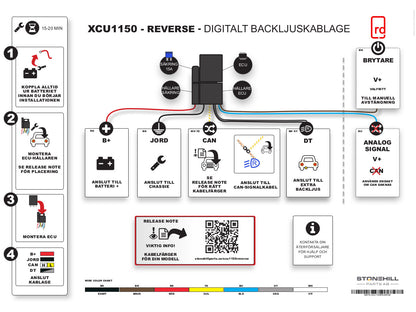 CAN-Backljuskablage Lightning XCU1150 - OBS 13A MAX - Bilupplysningen