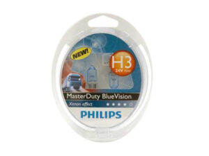 H3 24v Halogen Philips Master Duty Blue Vision 2-Pack