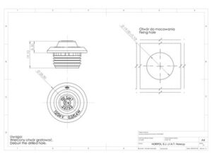 LED Positionslykta rund 28mm, röda dioder med klar lins