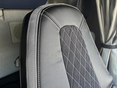 Viklight Accessories skräddarsytt sätesöverdrag för Volvo FH veganskt läder - Bild 2