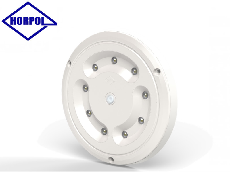 Innerbelysning rund med 9 dioder, integrerad strömbrytare