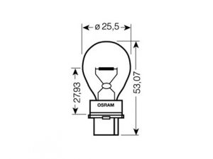 P27W (3156) Osram Halogen P27W 12Volt