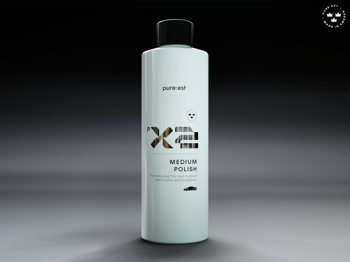 pureest PX2 Polermedel 500 ml - Mellankornigt