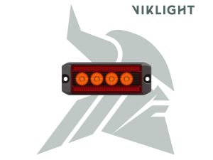 Viklight X10 Super Slim - red marker light / amber warning light