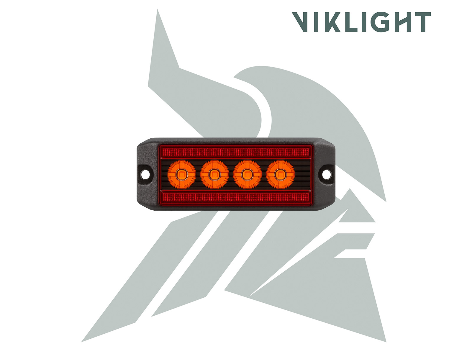 Viklight X10 Super Slim – red marker light / amber warning light