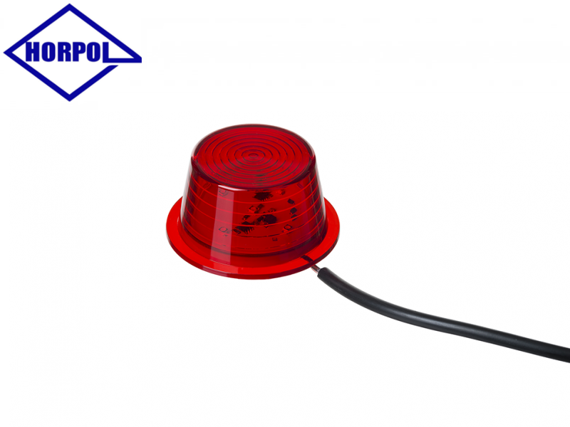 LED breddmarkeringsljus, rött sken